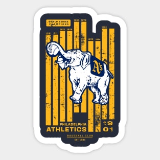 Philladelphi Athletic Grunge Distressed Sticker